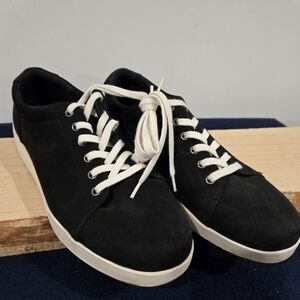 ABEO Black Suede Tennis Shoes